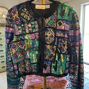 Vintage 80s Sequin Jacket